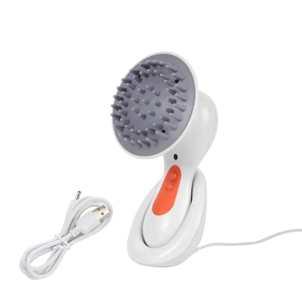 Smart Electric Hair Scalp Head Massager Rechargeable Handheld Waterproof Silicone Scalp Body Massager