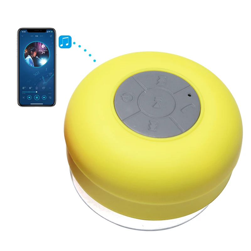 Китайский производитель лучшее качество желтый круглый мини-bluetooth-динамик с