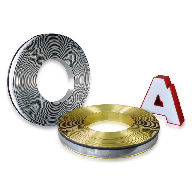 color coated channel letter soft hand made plastic aluminum profile aluminum strips channelume rolls