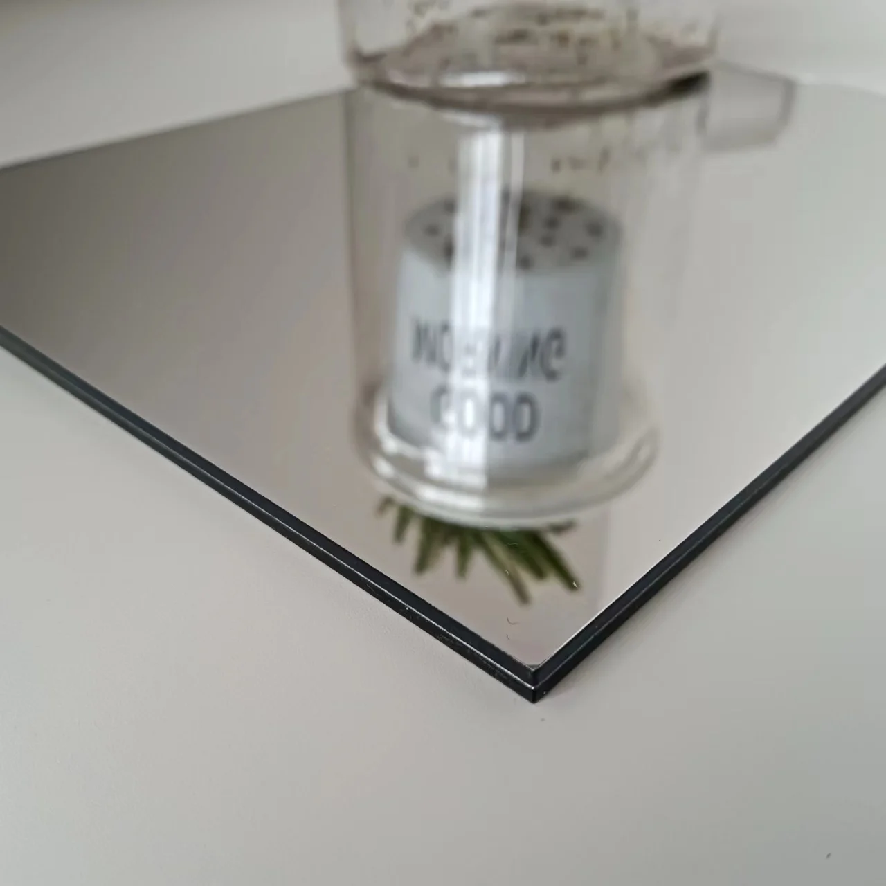 Thick Bathroom Decor One Way Mirrors Wall Stickers Decorative PMMA Plastic Acrylic Mirror Sheet