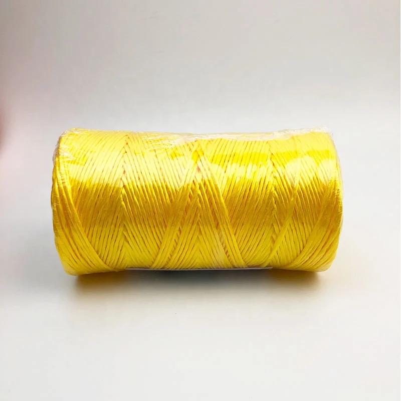Wholesale 100% Polypropylene Banana Baler Twine Yellow PP Rope Machine Packing Professional Quality Agricultural Packaging Twine