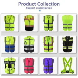 В наличии на складе, фабрика, недорого, небольшой минимальный заказ, Светоотражающие цветные защитные жилеты с высокой видимостью для рабочих