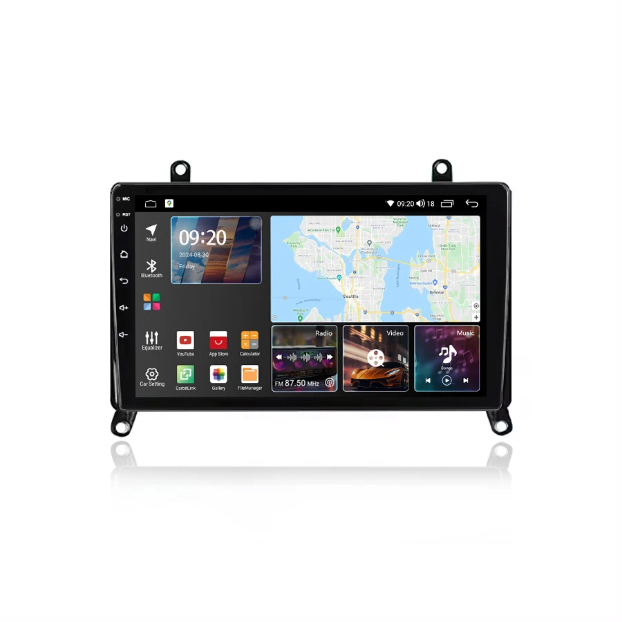Автомагнитола 9 дюймов автомобильный магнитола Android 2DIN Магнитола Wi-Fi BT CarPlay головной убор для Toyota Hiace H300 6 Granace 2019 - 2022