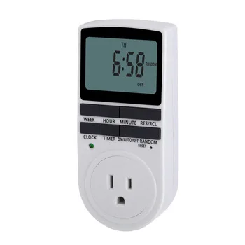XZX EU/UK/US/AU Digital Light Timer Plug Outlet Timer Socket LCD Display Energy Saving Timer Socket