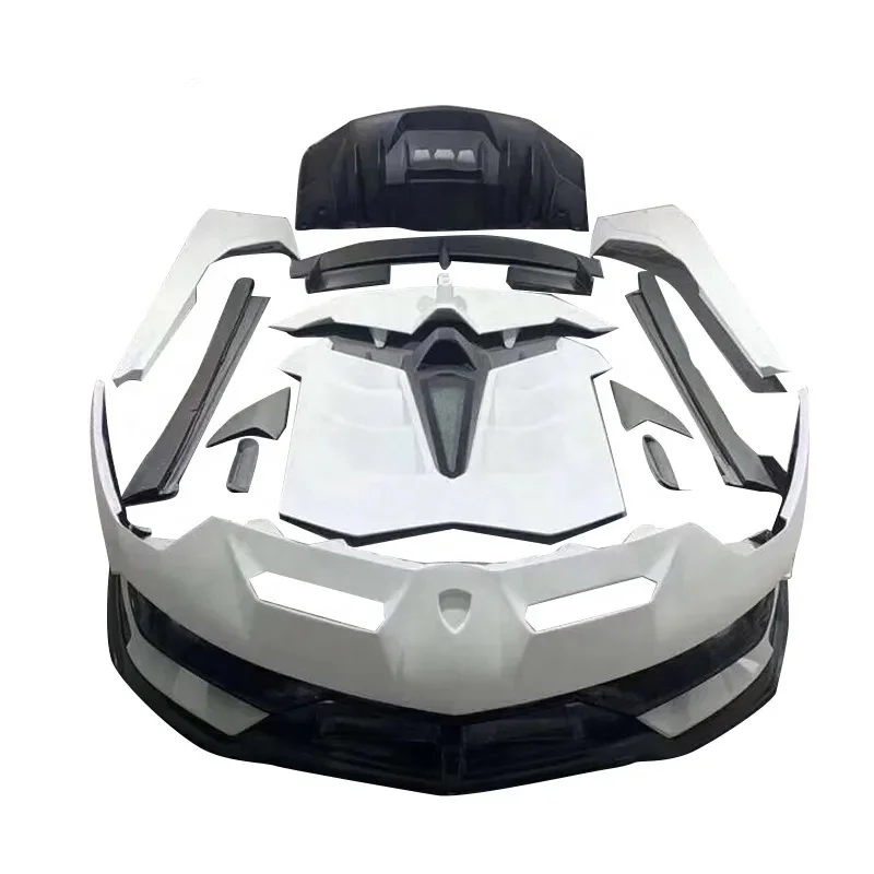 SVJ Style BodyKit Carbon Fiber Car Bumper For Lamborghini LP700 LP720 LP750 Aventador Body Kits Spoiler Wing