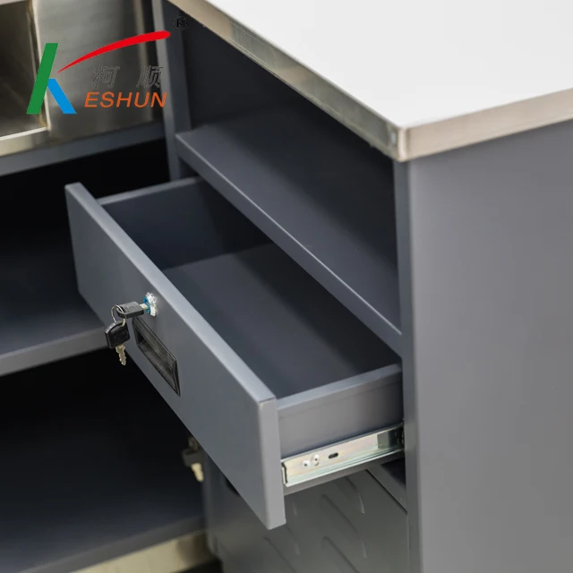 stainless steel cashier checkout counter commercial  checkout desk  dimensions