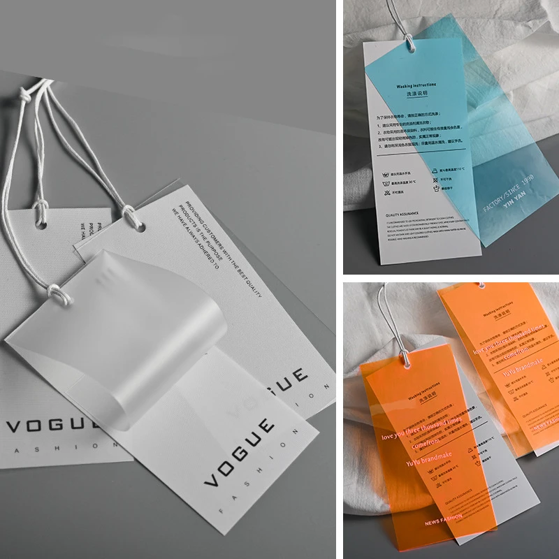 Factory Customized luxury Clothing brand logo Paper hanging tags for clothes Jeans shoe hanging tags Swing Price tags