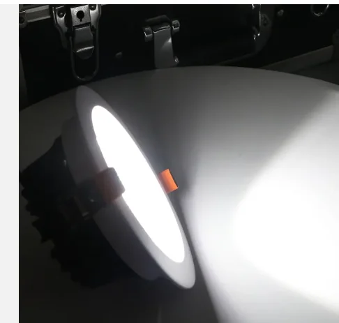 DC24V Светодиодный потолочный светильник 12 Вт 24 алюминиевое стекло Downlight светодиодный
