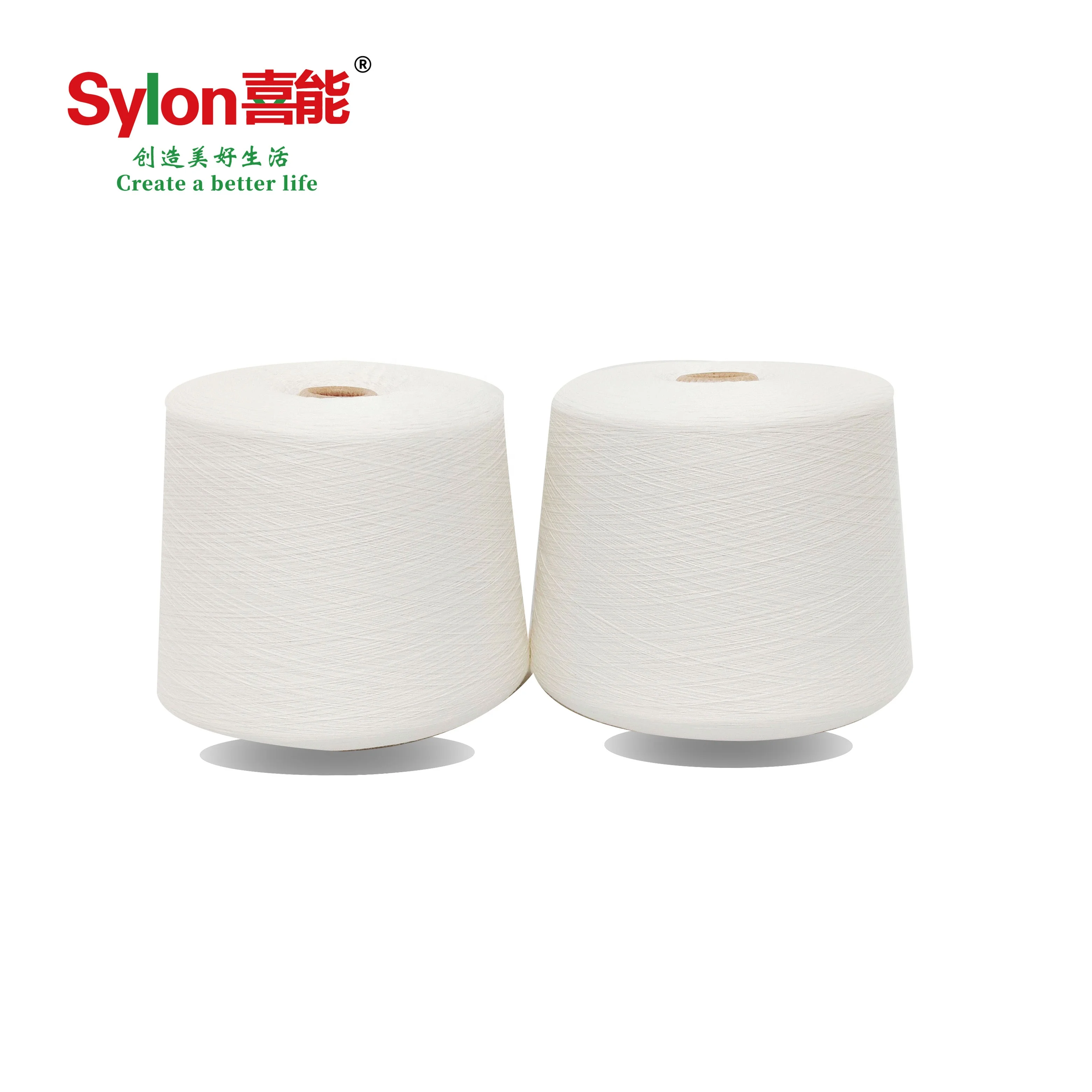 China Factory Direct Sales Moisture Wicking Heating Acrylic Viscose Cotton Blended Yarn for T-shirt