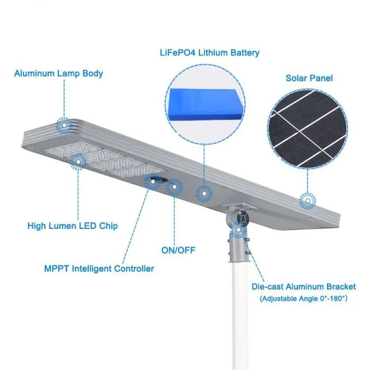 Factory Price Aluminum alloy  MPPT control Solar Led Street Light for road high way lighting