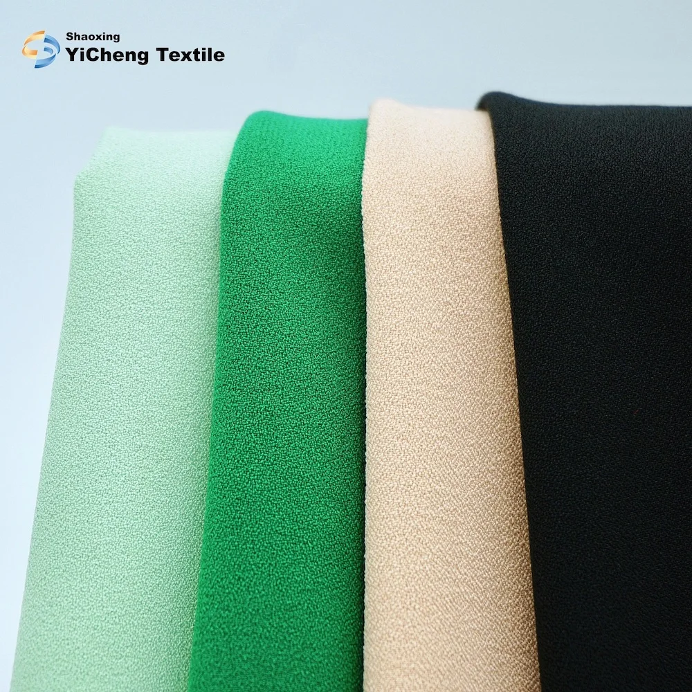 Hot Sale Fashion 75d 100d 150d Heavy Stretch Moss Crepe Fabric for Dress in Stock