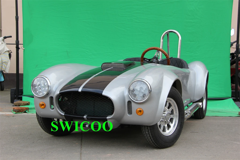150CC Classic Car Shelby Cobra Car 150CC 4 Wheels Quad Mini Cobra Car 2 Seat Go Kart Beetle Mini Hot Rod