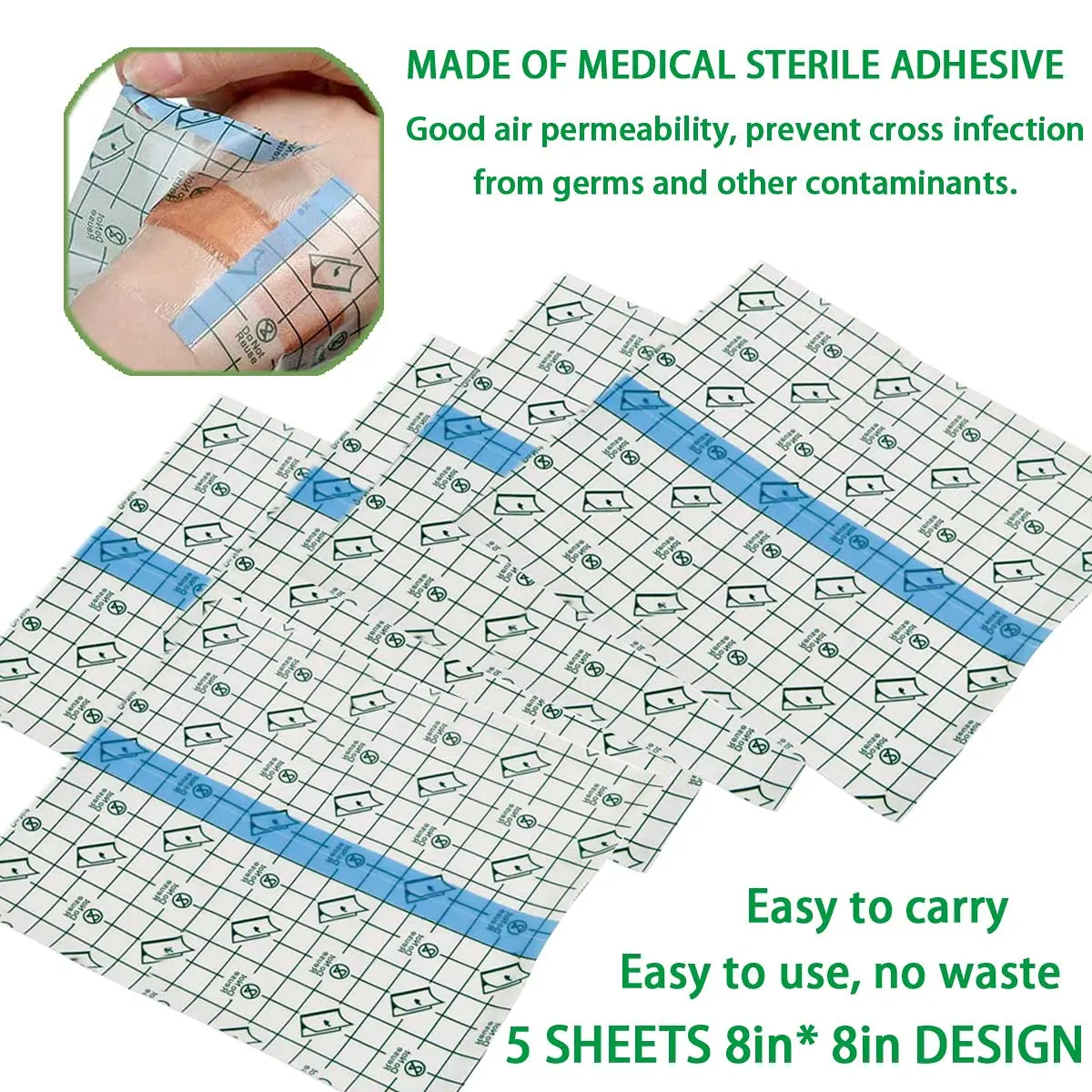 Factory Medical PU Wound Adhesive Dressing Transparent Waterproof Self-adhesive Wound Dressings