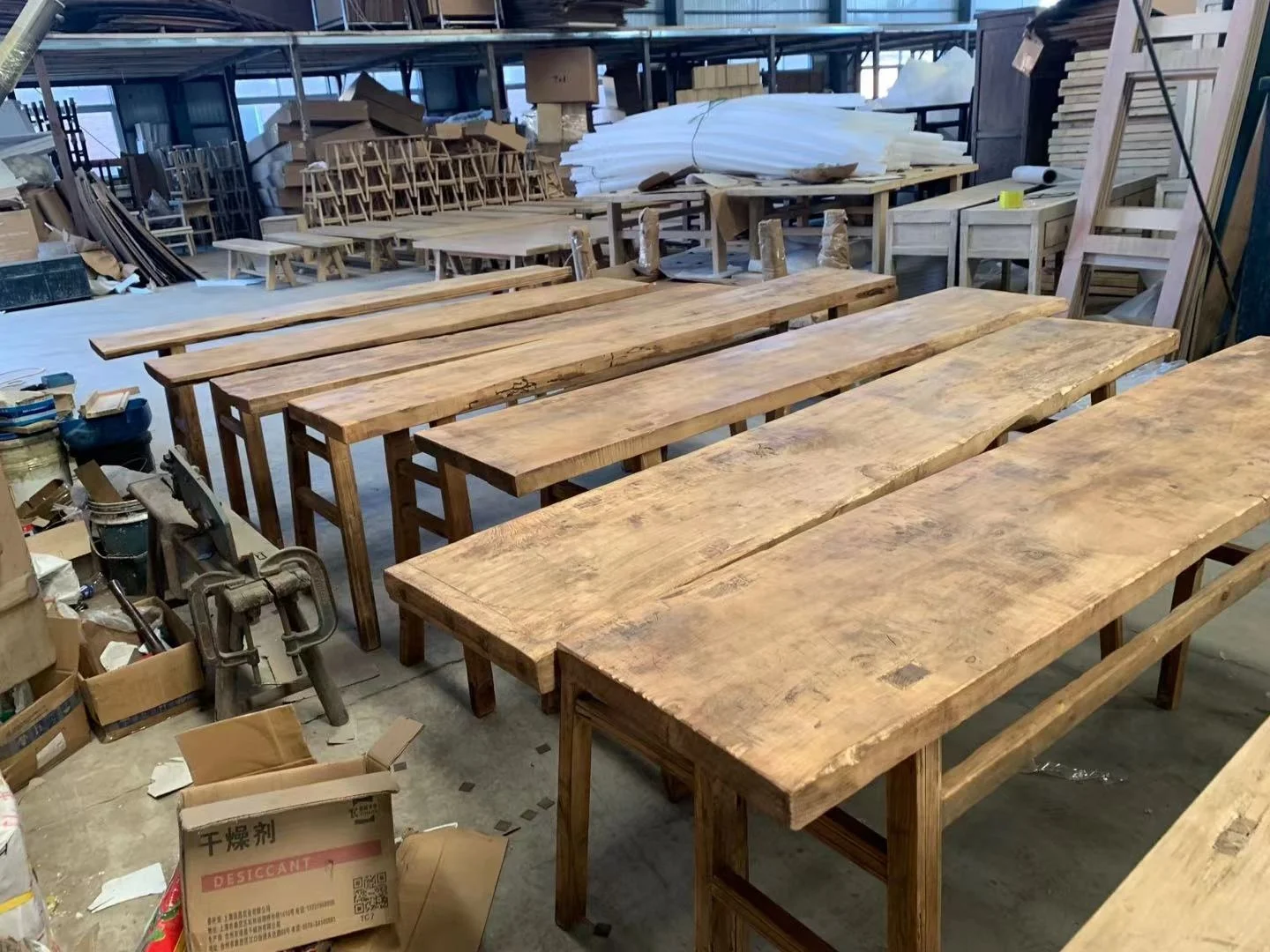 Chinese antique vintage long reclaimed elm wood rustic entry wall console table