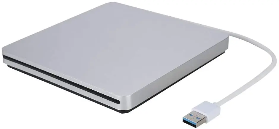  USB 3 0 щелевой загрузкой диска внешний dvd-плеер CD/DVD дисков RW записывающийся-рекордер Тип присоски для Apple Mac портативных ПК Win записная