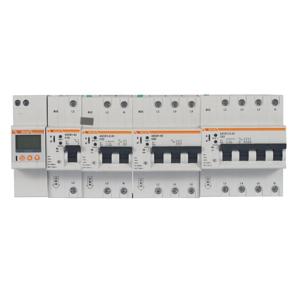 Acrel ASCB 4P three phase smart wifi circuit breaker remotely control automatic remote control protection