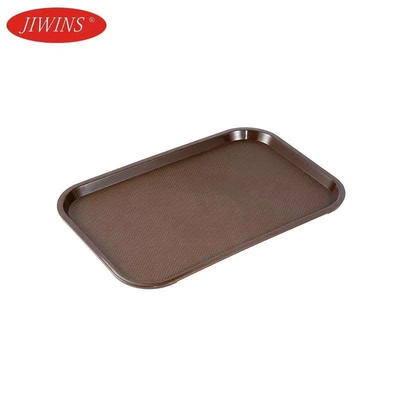 Manufacturer Custom Rectangle Fast Food Tray  PP Plastic ABS Fast Food Service Tray For Restaurant Kitchen Hotel Buffet