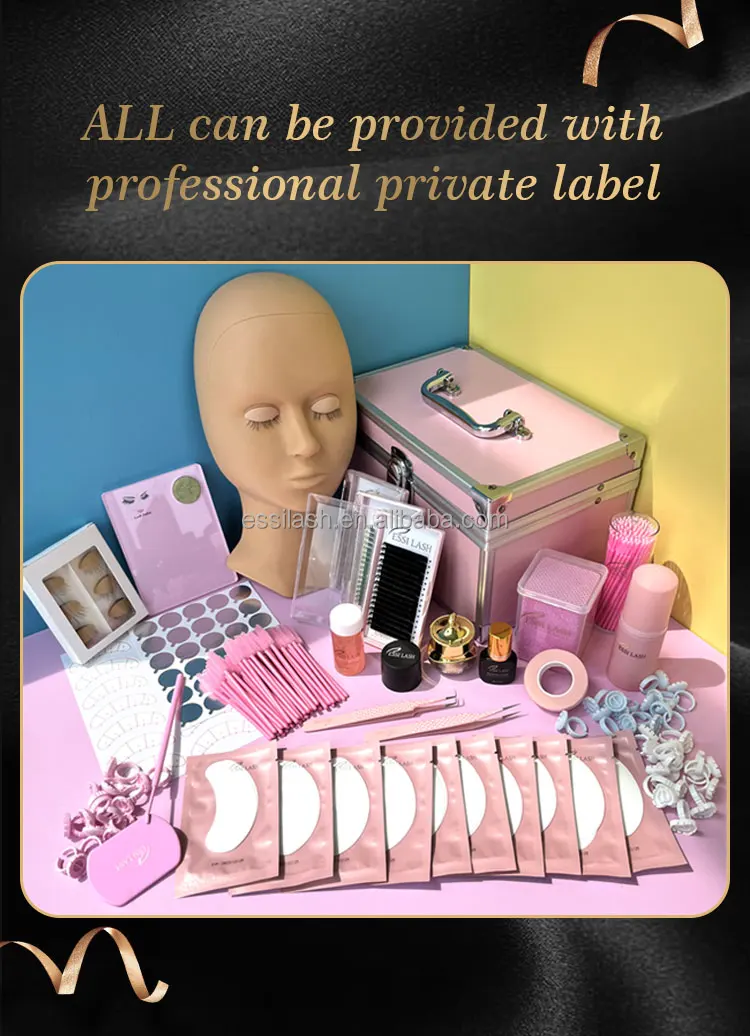 New arrival plastic pink glue ring for eyelash extension disposable glue holder ring wholesale