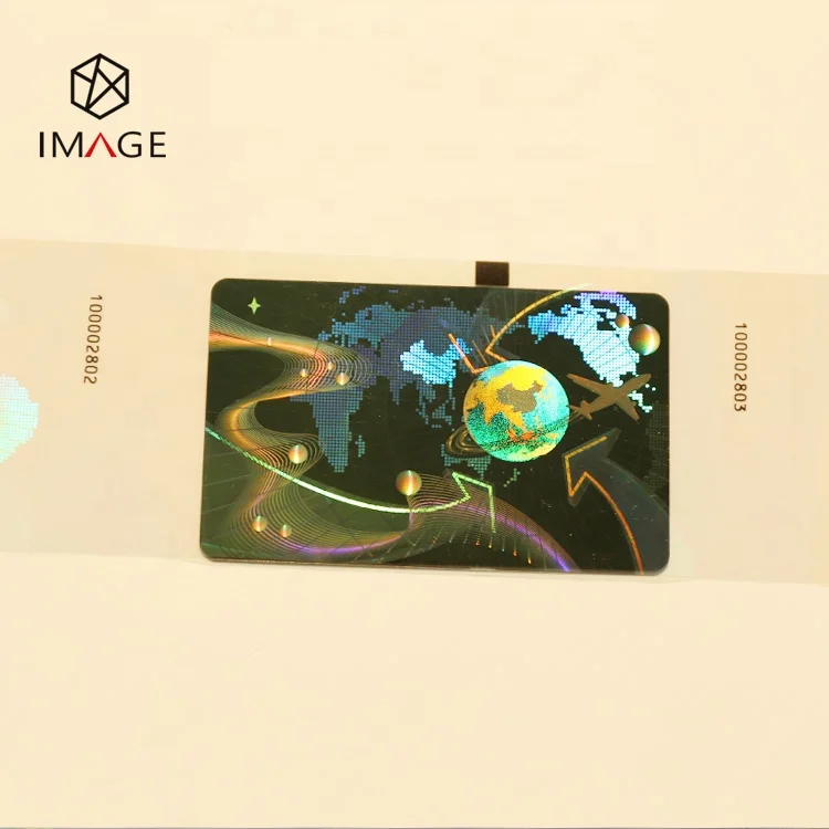 Rolled Custom Transparent Holographic Ribbon for PVC Card Printers