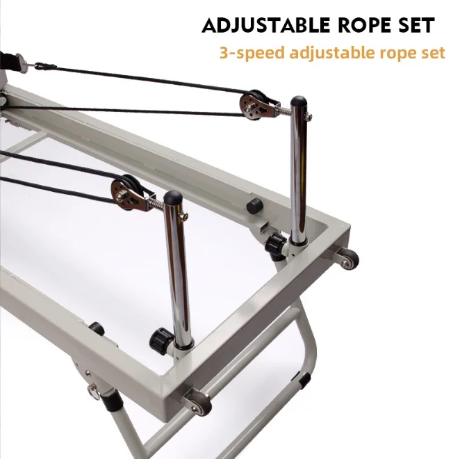 Folding Pilates Reformer Equipment Core Yoga Bed Home Fitness Weight Loss Steel ABS steels Material Pilates Machine