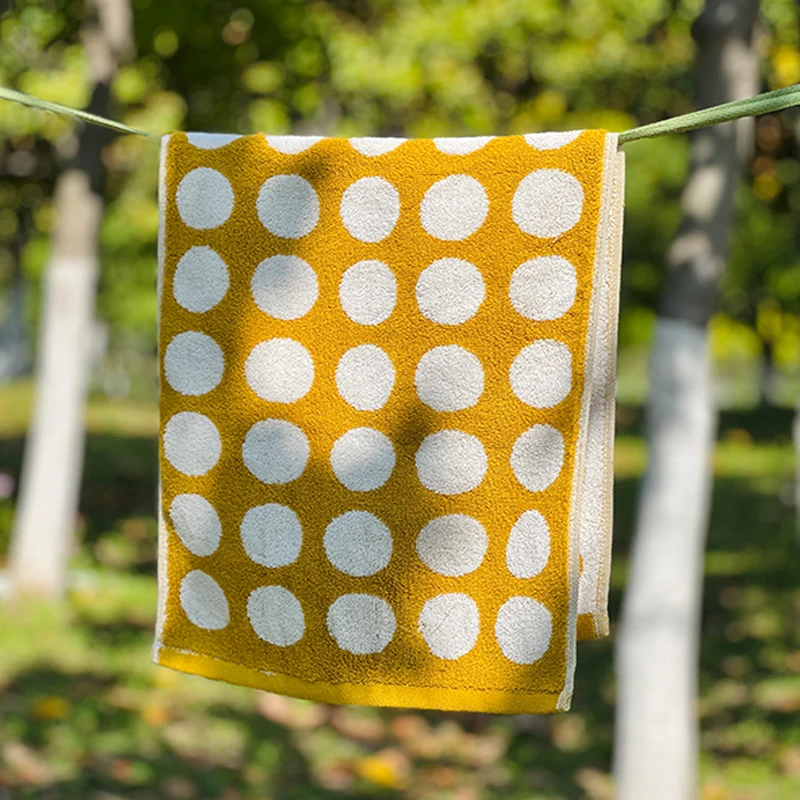 2023 Wholesale jacquard  Geometric hand towel 100% cotton custom logo super soft face towel gift set