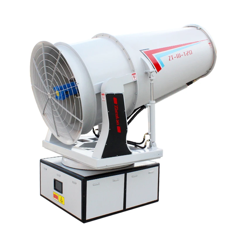 New Design Customized 120M Hydraulic Drive Fog Cannon Machine Garden Sprayer Electric Cooling Fans For Trucks