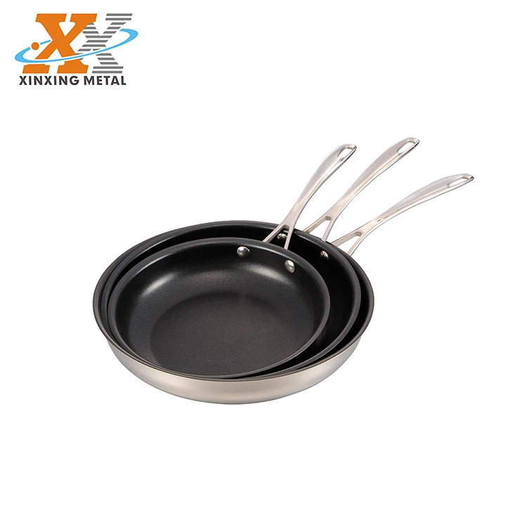 Quality Heat Resistant Cookware Stainless Steel Non Stick Home Kitchen Fry Pan