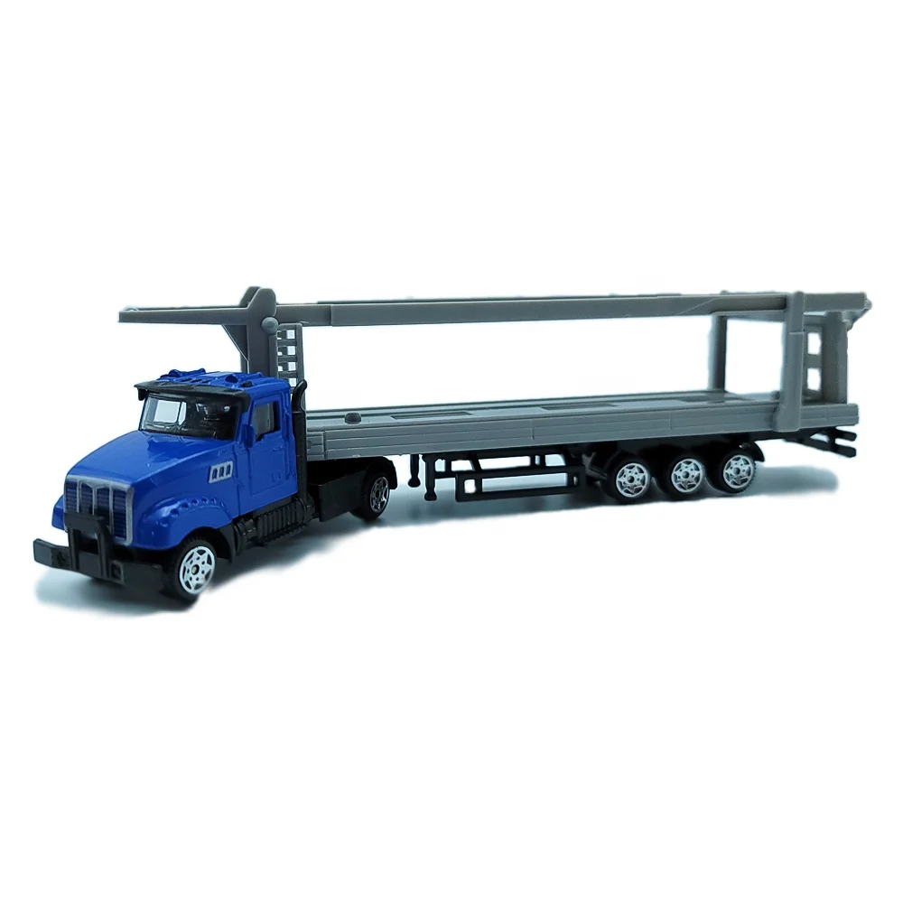 On Sale Truck Car Toy Alloy Die-cast Toys Double-decker Flatbed Truck Customizable Truck Toy for Kids