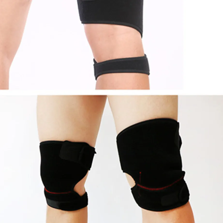 2019 New Design Dual Patella Strap Knee Brace for Osgood Schlatter Chondromalacia Meniscus Tear Arthritis Patellar Tendonitis