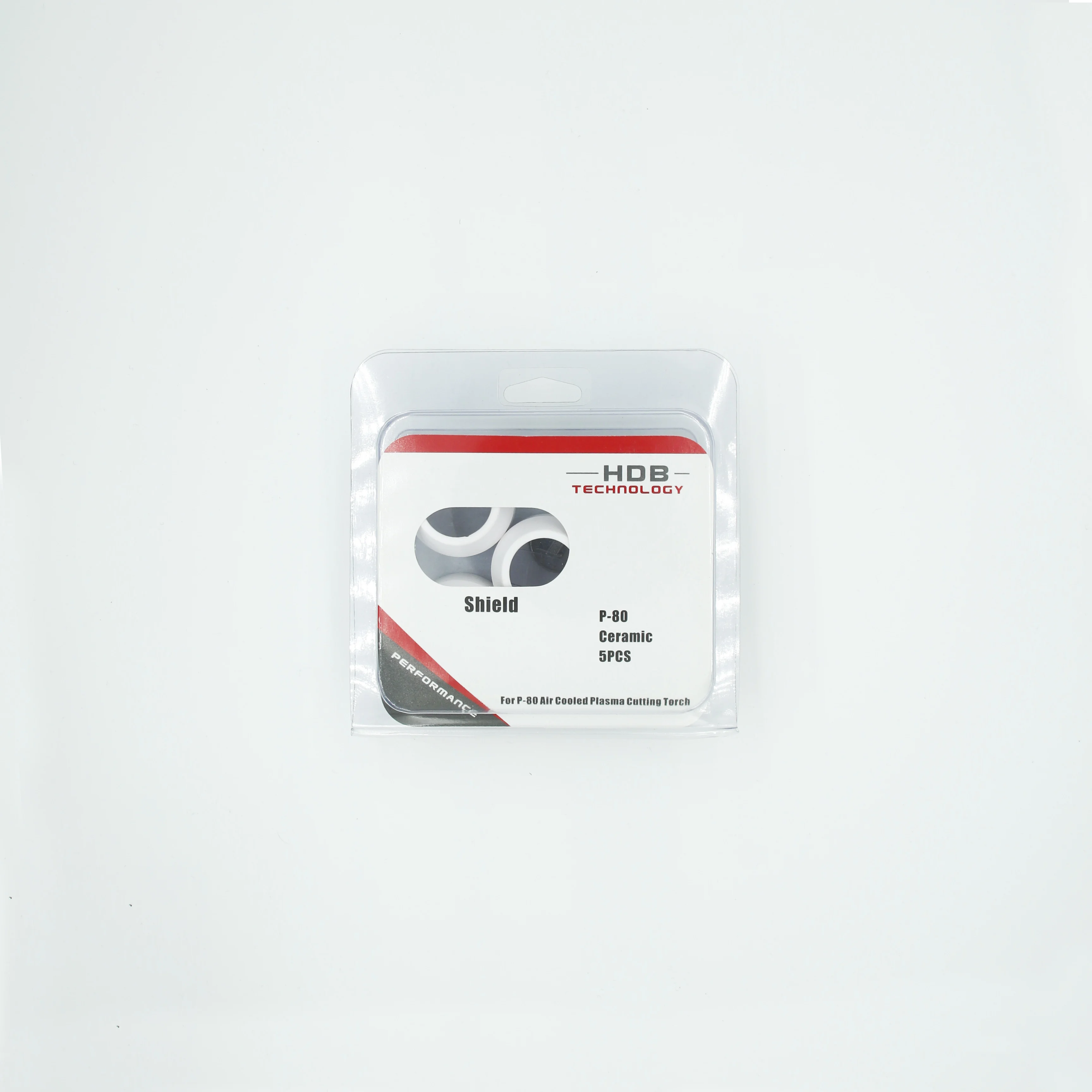 White ceramic shield cup for p80 torch consumables