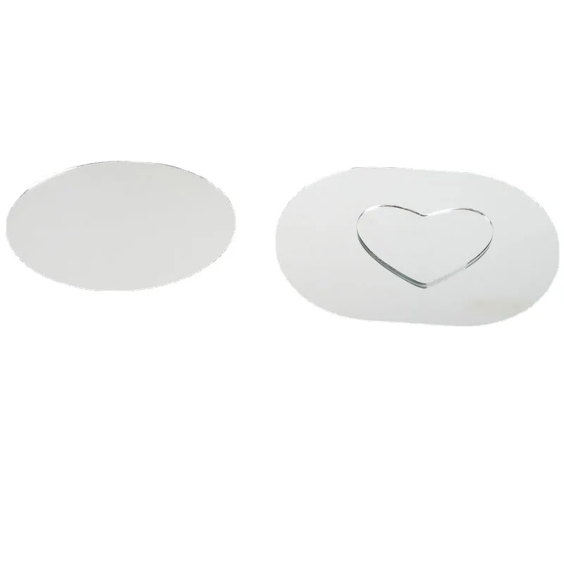 1mm 2mm customized square round shape thin craft small glass mirror