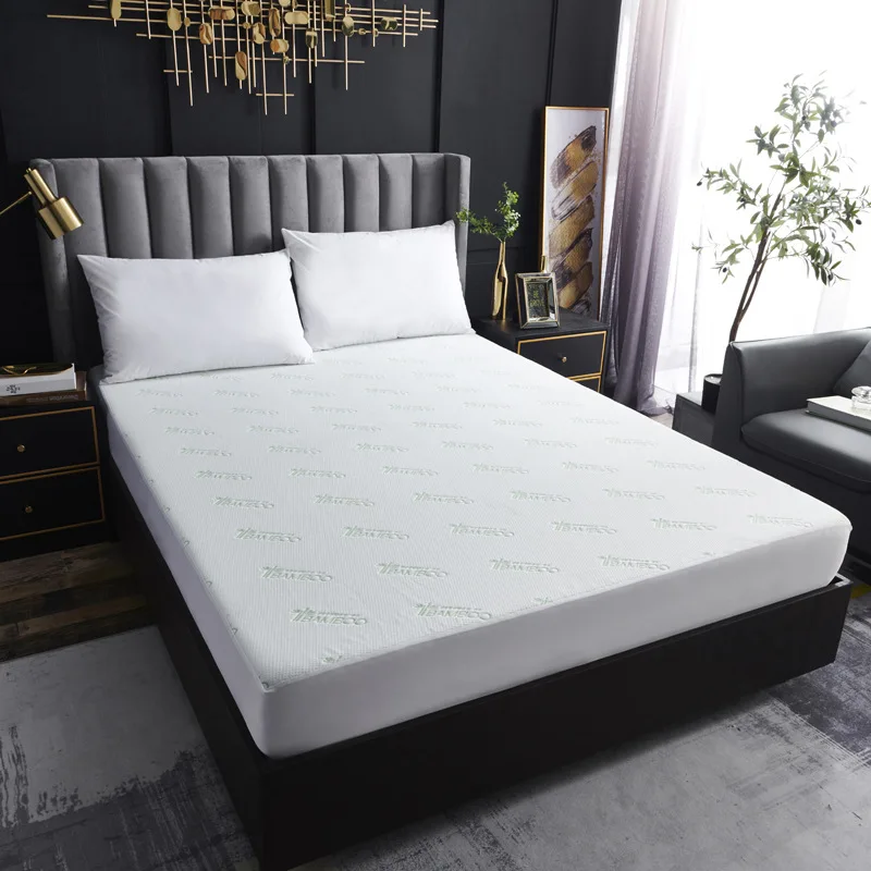 Yuchun Breathable Fitted Bed Protector Air Jacquard Bamboo Waterproof Mattress Cover