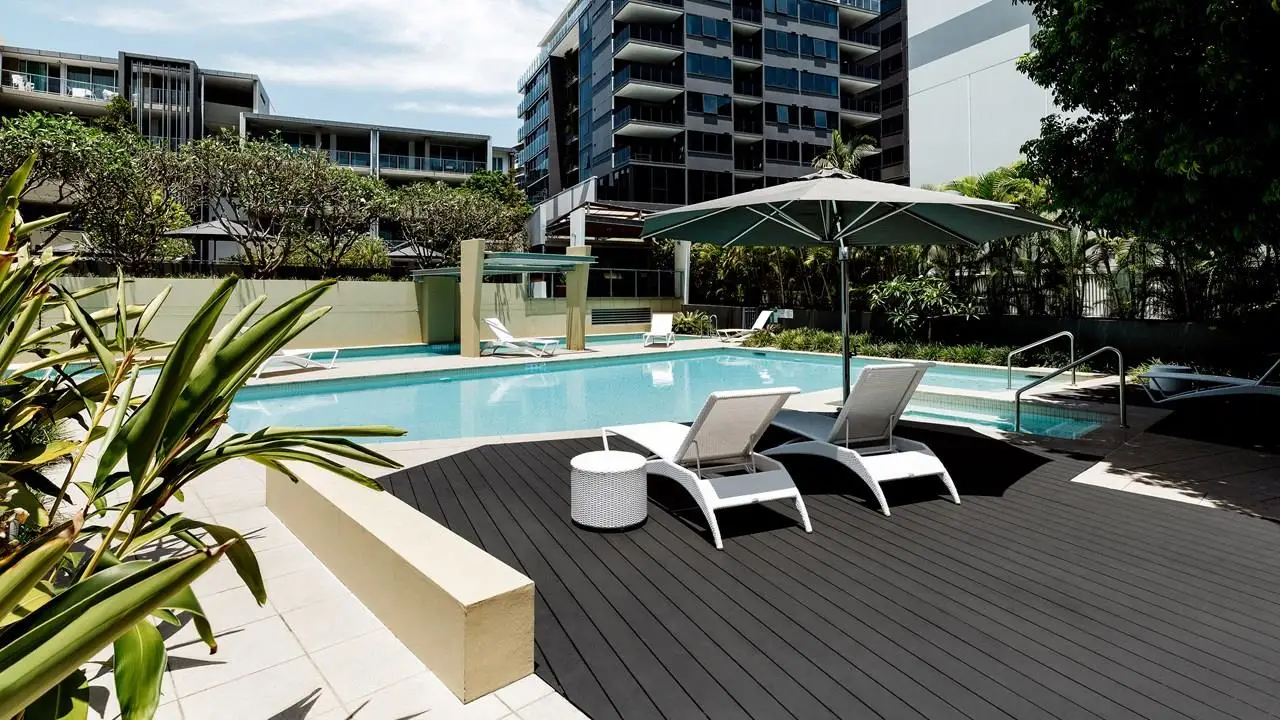 3d embossing co-extruded wpc decking outdoor wood plastic floor
