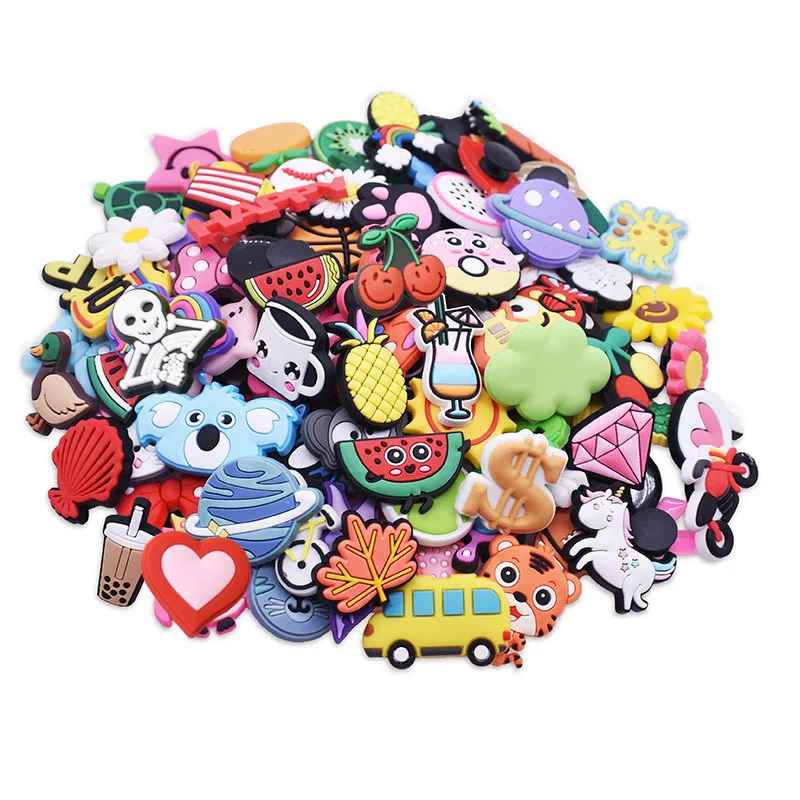 whole sales cheaper cartoon PVC rubber girls croc Shoe charms Decoration Accessories