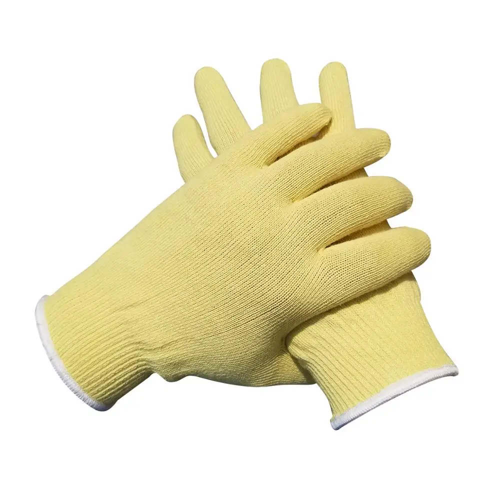 Custom Style High Impact Cut Resistant Knitted Protective Gloves / Protective Aramid Fiber Material Gloves