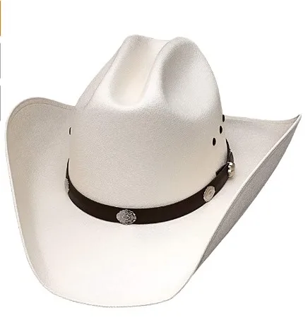 Мужская классическая белая соломенная ковбойская шляпа WESTERN EXPRESS