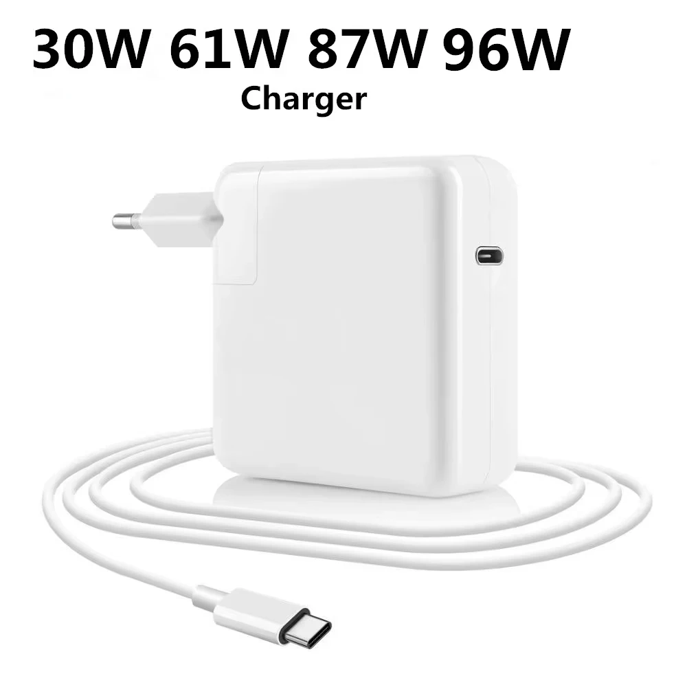 Зарядное устройство USB C для MacBook Pro 87 Вт 14/13/12 дюймов 2022 2021 2020 2019 М2 M1 новый Air iPad и все с кабелем