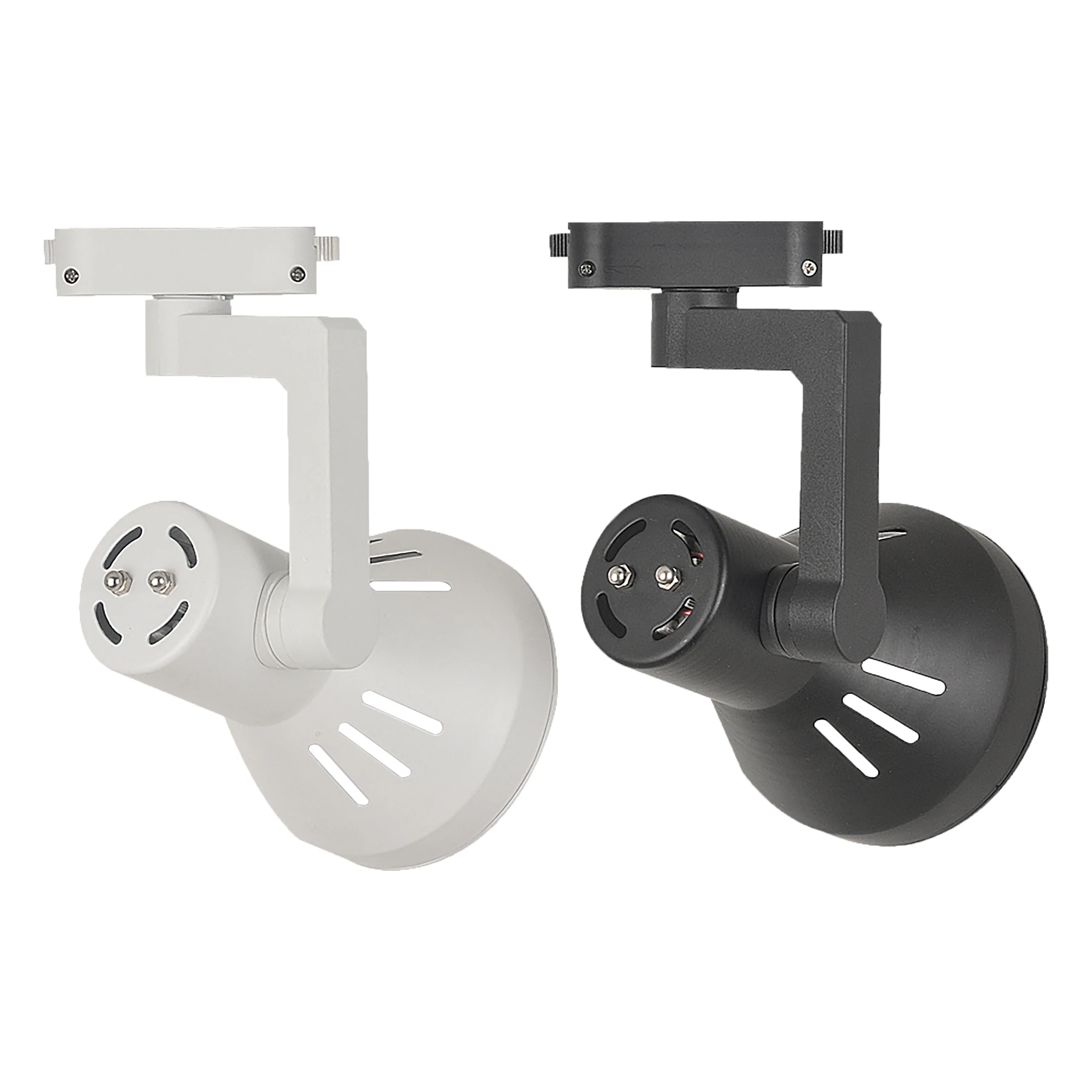 
JHOW KP9 High Quality Track Light iron LED Housing Without Par30 Black and White Nine Holes Horn Shape Track Light Housing 