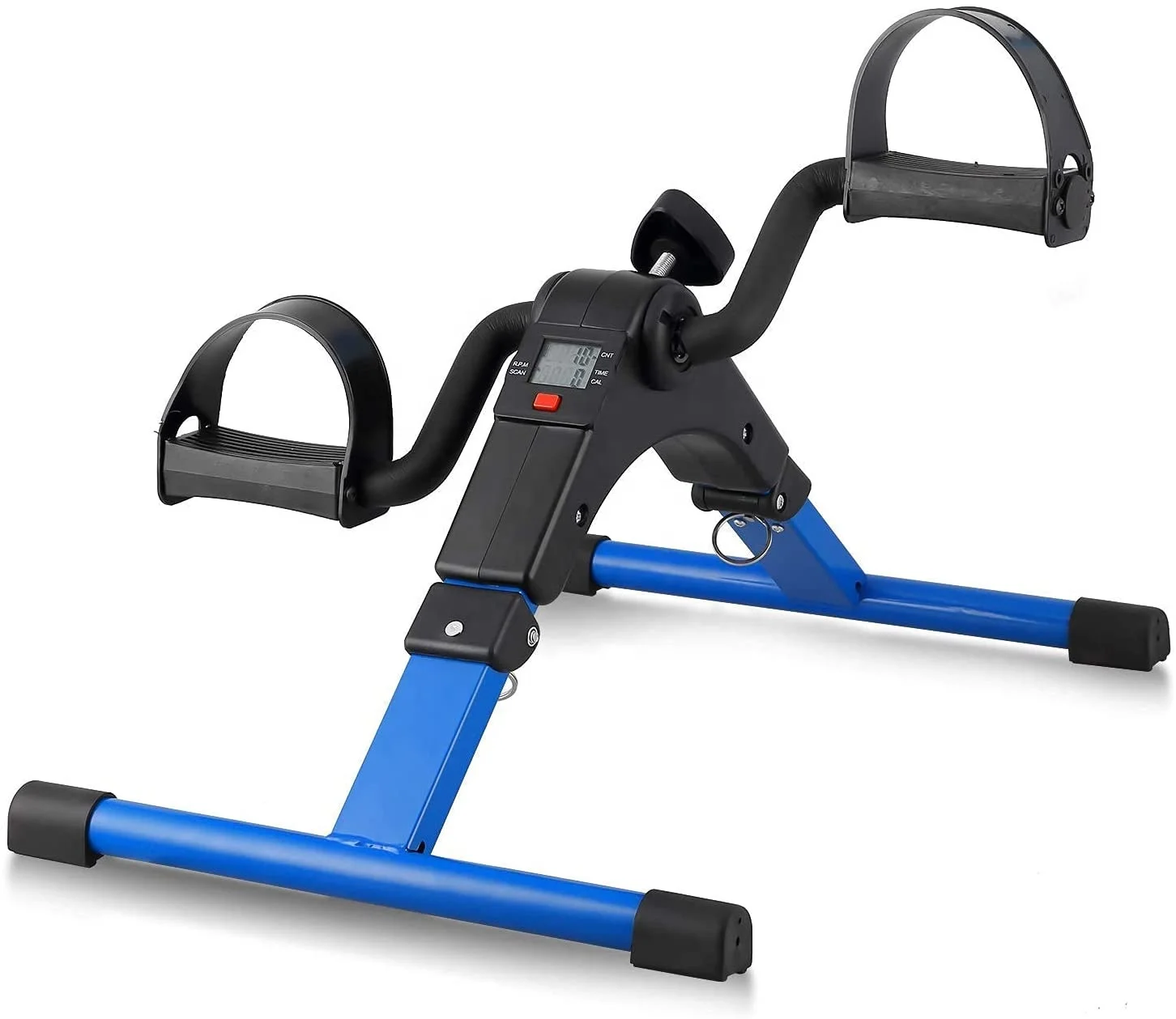 ONESTARSPORTS Portable Folding Under Desk Pedal Exerciser Mini Exercise Bike With Electronic Display For Legs And Arms Workout