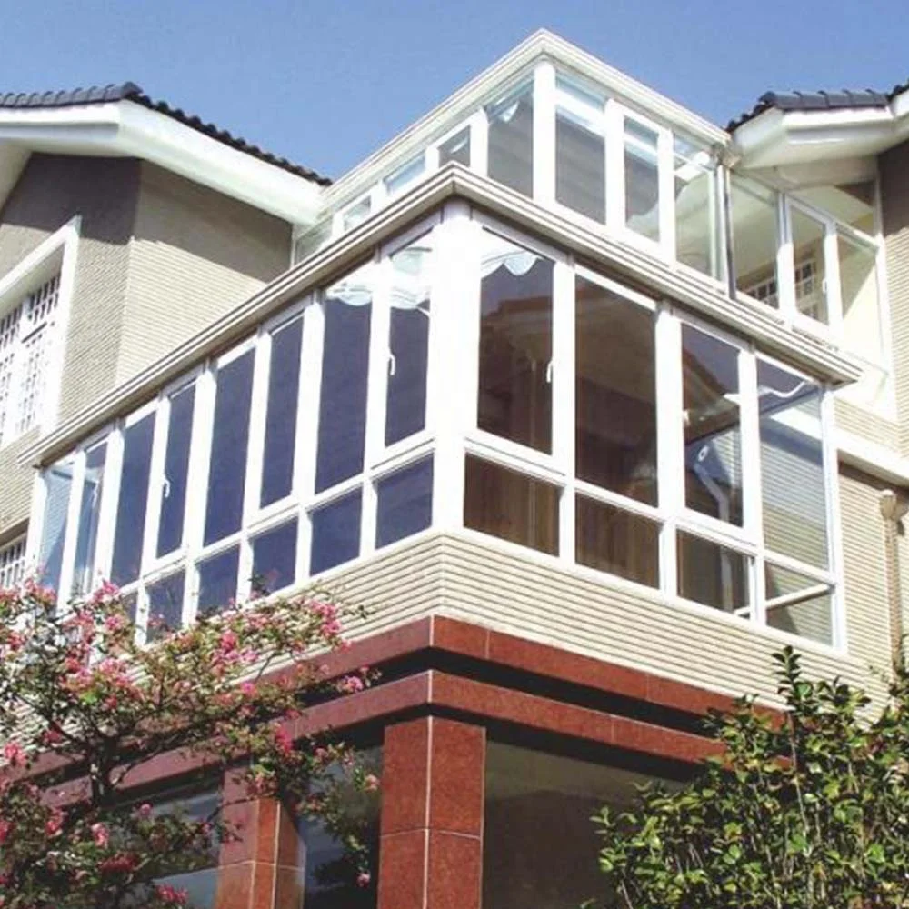 China customized double glazed ultra narrow frame balcony window casement house windows aluminum frame doors and windows