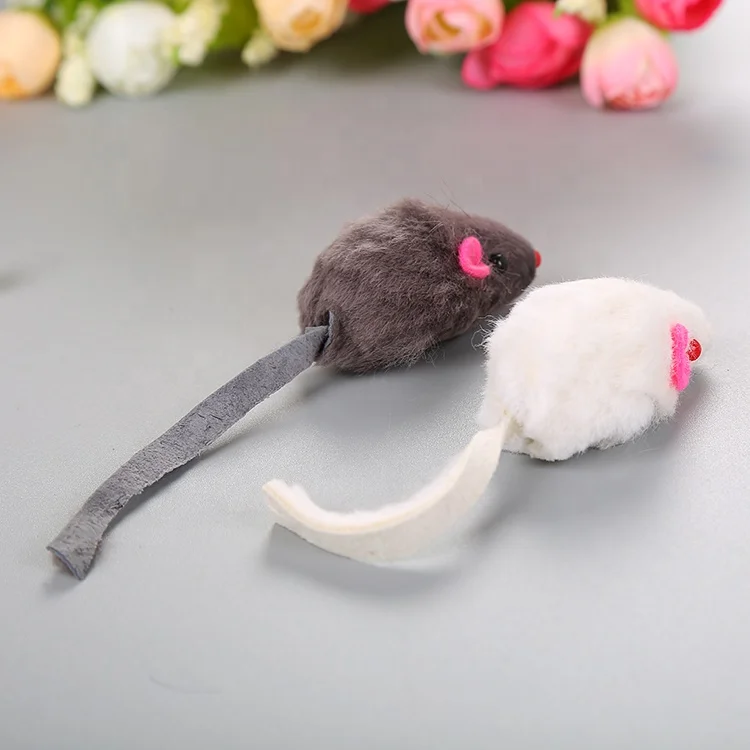 
Hefei SY Rabbit Fur False Mouse Pet Cat Toys Mini Funny Playing Toys For Cats Kitten 
