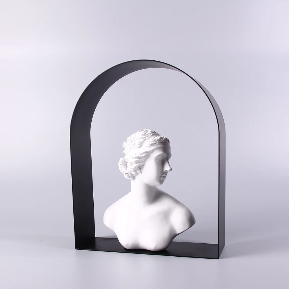 Creative Sculpture Decoration Modern Figure Ornament High Quality Women Jewelry Rack Indoor Resin Craft Home Decor