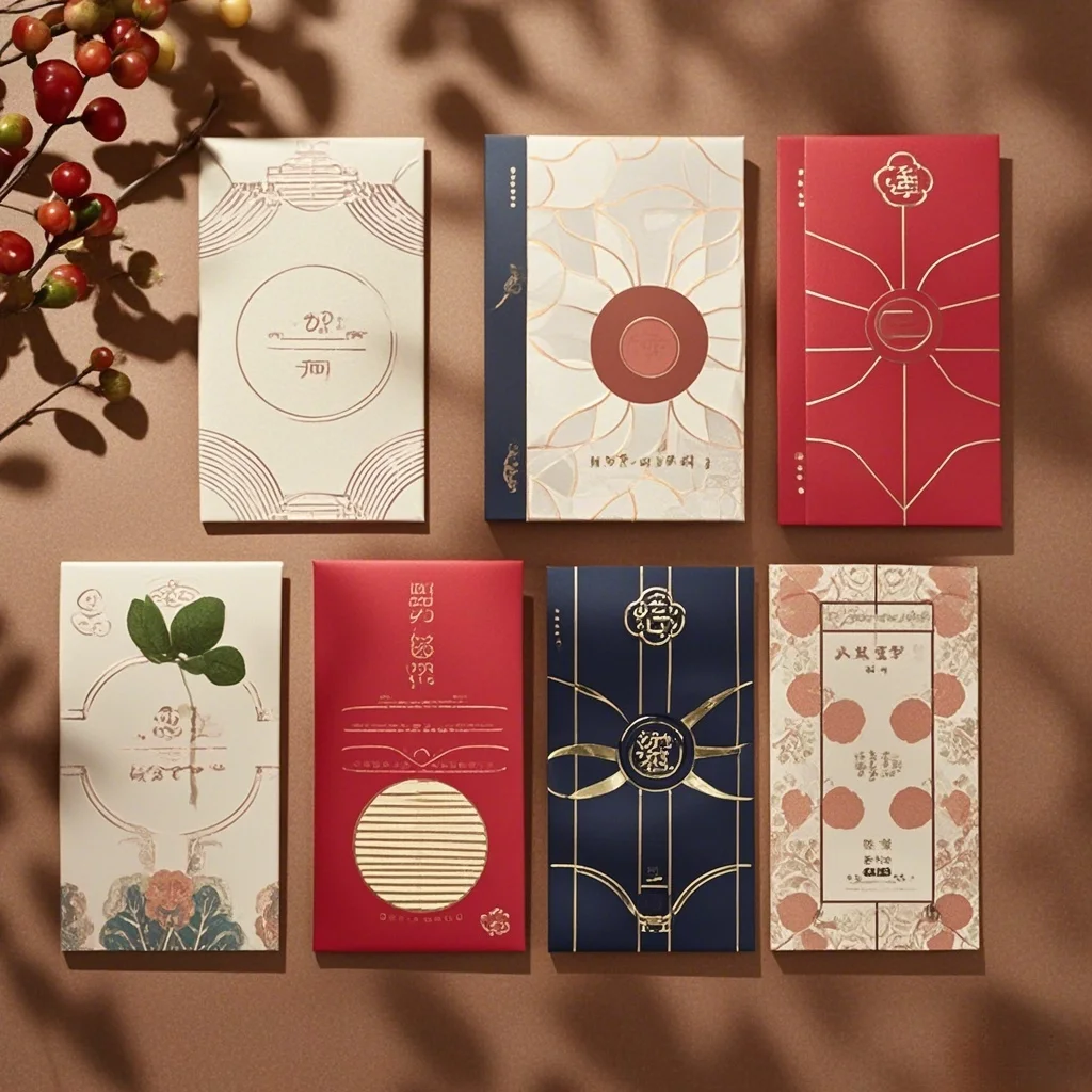 2025 Customized Eco-Friendly Paper Bags Personalized Red Envelopes and Gifts for Chinese New Year Weddings and Other Occasions