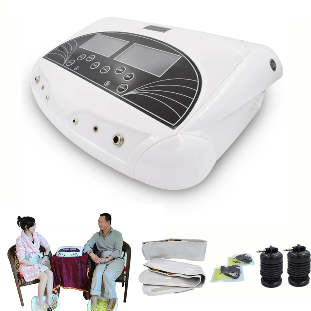 HK-805C Dual Foot Detox Machine Health Care Multifunction Ionic Detoxify Foot Spa