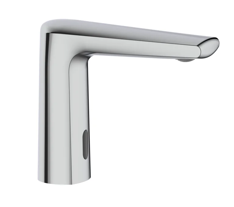 
New Dual Power Infrared Automatic Touchless Brass Chrome Plating Sensor Bathroom Basin Faucet 