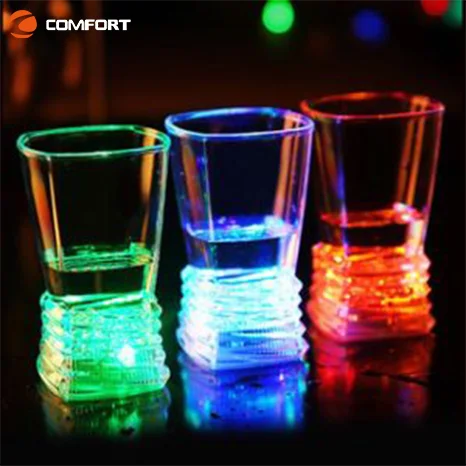 Hot Selling For Party Using 10oz Flashing Rocks LED Light wine glass