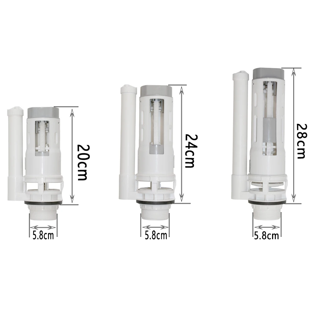 High quality PP  material 2 inch manual type push button wras toilet urinal flush valve