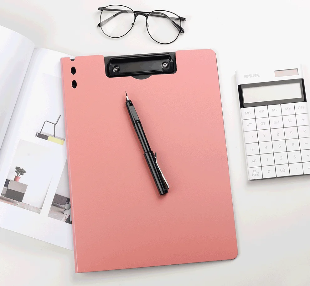 hot sell foldable clip board office files a4 folder PP sublimation clip board stationeries and school supplies