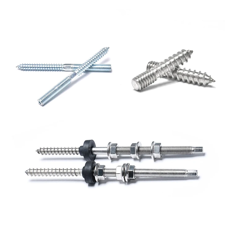 SS316 Solar Roof Mounting Double Threaded Screw