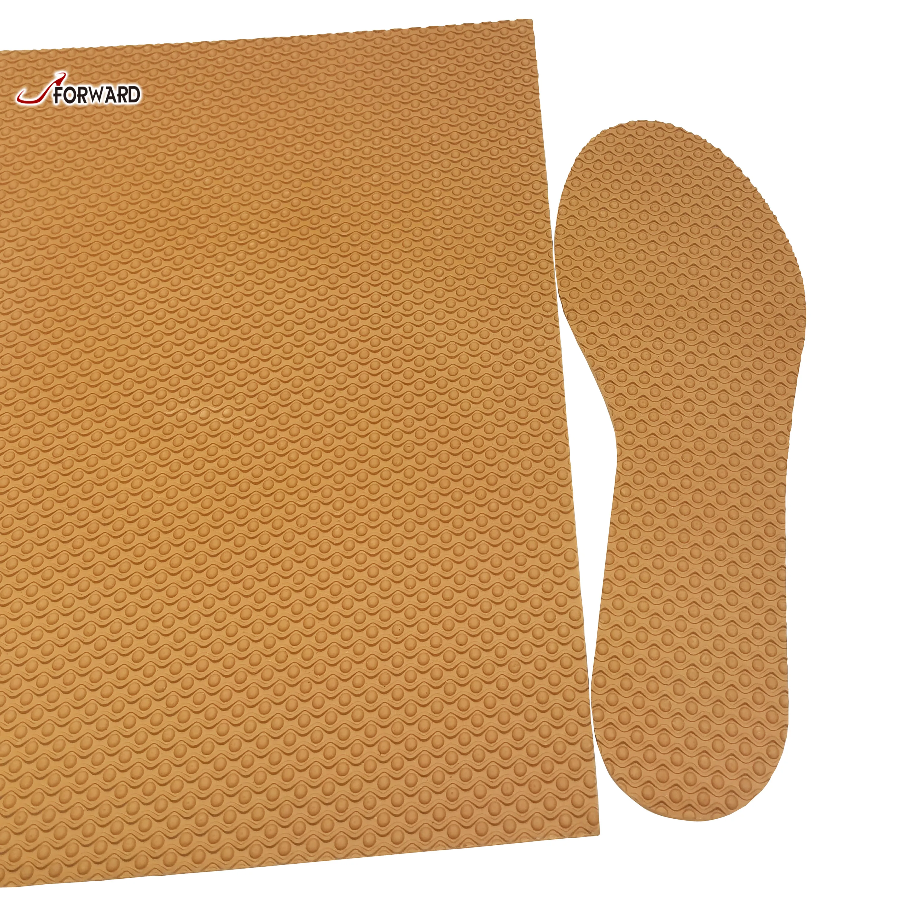 Factory direct price soling anti slip wave with dots good abrasion wear-resistant rubber sheets for shoe soles